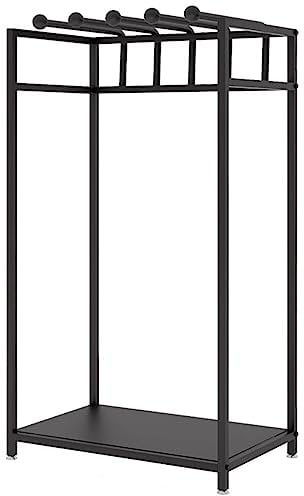 Regal zum Aufhängen von Steppdecken für Zuhause/Hotel/Kinderzimmer, platzsparendes Präsentationsregal für Handtücher, Schals und Decken im Einzelhandel, mit abnehmbarer Schwenkstange (schwarz, 80 x 5