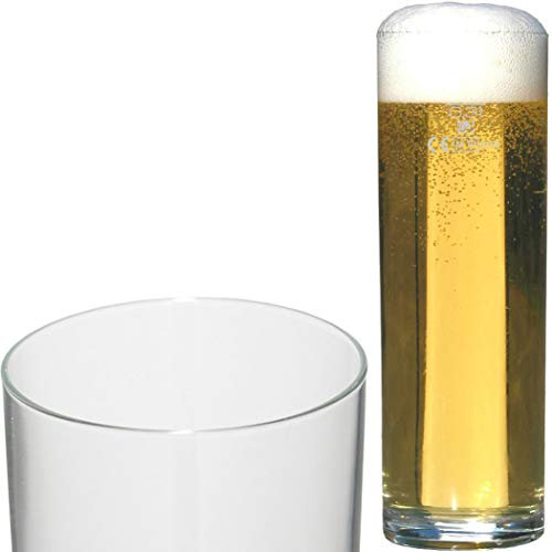 Glasveredlung Schmitz Kölner Stange 0,25-0,3 l Kölschglas, Füllstrich 0,3 l, 4 Stück