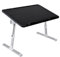 T-LOVENDO.ES Mesa Auxiliar portátil pequeña Plegable para Ordenador en Cama, Sofa, salón, Cocina, Cama, Suelo. Regulable en Altura y Ángulo. con Ranura para Tablet. Superficie Texturizada. 60x40cm