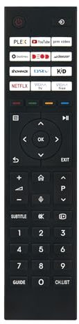 VINABTY CT-95067 Ersatzfernbedienung Passend für Toshiba Smart TV CT95067 with PLEX YouTube Prime-Video STARTIMES DEOD DEEZER SHOWMAX DSTV Kid NETFL VIDAA-TV VIDAA-Free