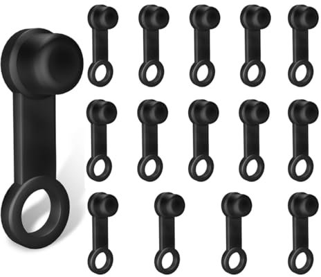 CPJJ 15 Stück fahrrad-staubschutz,Gummi Bremsen Entlüftungsnippel Abdeckkappe, Bremsentlüftung Schraubkappen Staubschutz, Schwarz