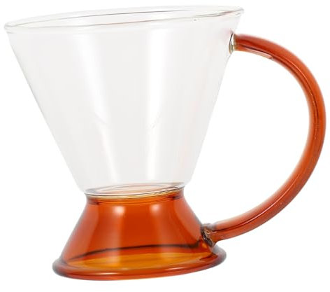 PHENOFICE Kaffeetasse klare Teetasse Teetassen klarer Kaffeebecher Teekrug mit Deckel Wasserflasche kaffeekanne kaffeekännchen kaffeepadmaschine Kaffeemaschine Kaffeegeschirr aus Glas Weiß