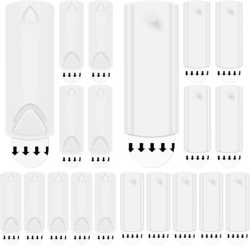 20Pcs Large Universal Picture Hangers, Removable No Nails Adhesive Picture Hooks Heavy Duty Hanging Strip for Home Office Wall Decorations, 2 Styles