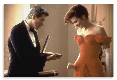 Kunstdruck auf Leinwand, Motiv: Pretty Woman Richard Gere und Julia Roberts, ästhetische Raumdekoration, für Schlafzimmer, Büro, 30 x 45 cm