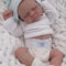 ROSHUAN Real Llife Baby Dolls That Look Real Sleeping Baby 18 inch 48 cm Realistic Reborn Baby Doll Silicone Full Body Vinyl Squishy Lifelike Newborn Washable Doll