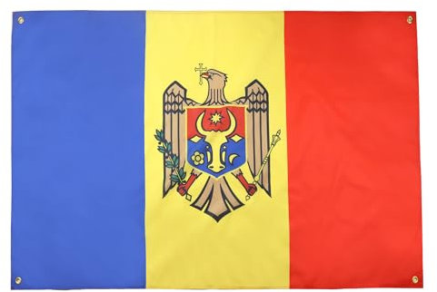 AZ FLAG Bandiera Moldavia 150 x 90 cm con 4 occhielli, bandiera moldava per balcone o parete