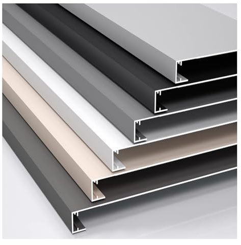 XILYZMO Davanzali Finestre, Personalizzato Lega Alluminio Davanzale Protezione, Spessore 3 Mm I Finestre Pannello Ricambio, A Tenuta Stagna A Ghigliottina Copertura Battiscopa