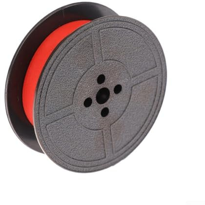 Filteilect Ersatzband für Schreibmaschine für OKI ML80/81/82/83/92/93 TEC EPS600 MA1100 M2600 Underwood, Rot und Schwarz, zweifarbig, 12,7 mm x 5 m, Nylon-Spulenkern