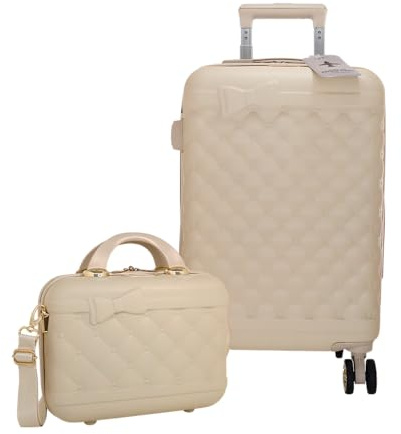Camomilla Milano Set Valigeria, Set di Valigie, Trolley da Viaggio (40 lt.) + Vanity Case (15 lt.), Materiale Rigido, Ruote Pivotanti