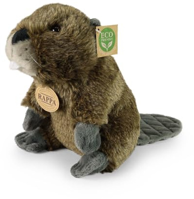 Teddys Rothenburg Kuscheltier Biber sitzend 22 cm braun Plüschbiber Stofftier