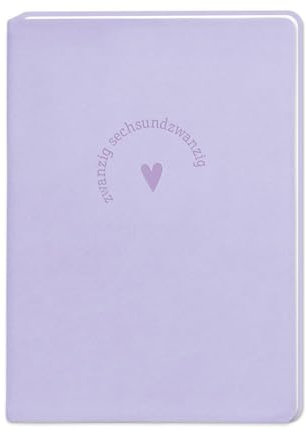 Terminplaner Lederlook 2026 Lavender: Terminplaner Lederlook A6