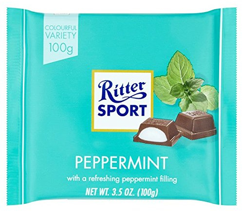 Ritter Sport (Ritter Sport Pfefferminze, 5 x 100 g Riegel)