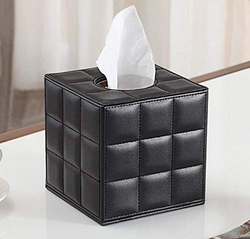 GZZ Europäischen Leder Karton Leder Papiertuch Rohr Tissue Box Schublade Toilettenpapier Box Papiertuch Aufbewahrungsbox Hause Dekorationen,14 * 13,5 * 13,5 cm,A