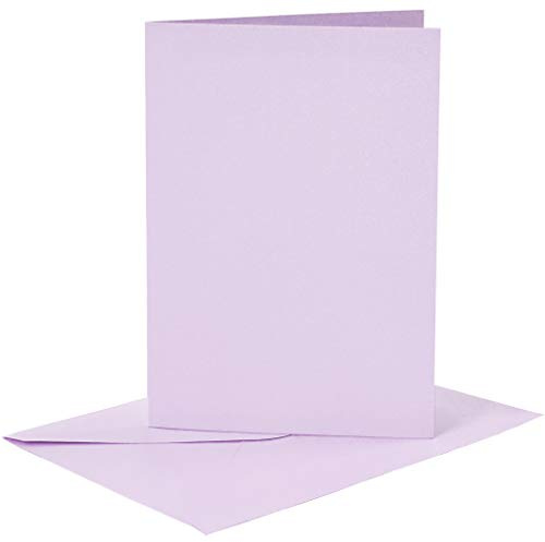 Creativ 23105 Postkarten mit Umschlägen, helles violett, Einheitsgröße