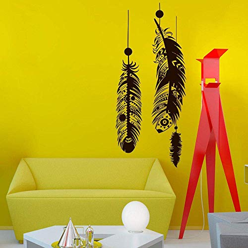 WYFCL Wall Stickers Art Dream Catcher Pattern Home Art Decor Wall Murals Feather Creative Designed Wall Decals 25 * 55Cm