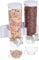 relaxdays Distributeur de céréales Double, Montage Mural, muesli, cornflakes, Fruits secs, Bonbons, Plastique, Blanc