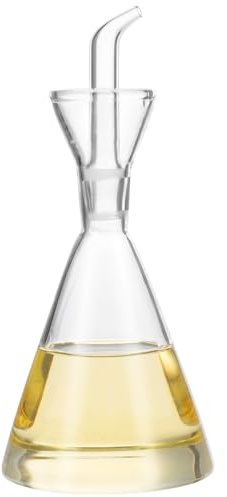 HEMOTON Oil Bottle Kitchen di Olio di Decanter Olio di Triangolare Una Forma di con Gocciolamento Beccuccio Distributore di Olio per La di Casa 125Ml Barattolo con Dispenser