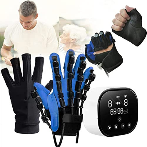 hemiplejía inteligente entrenador de rehabilitación de dedos guantes robóticos, equipo de entrenamiento de rehabilitación de muñeca de mano, guantes de rehabilitación ortopédicos de rehabilitación