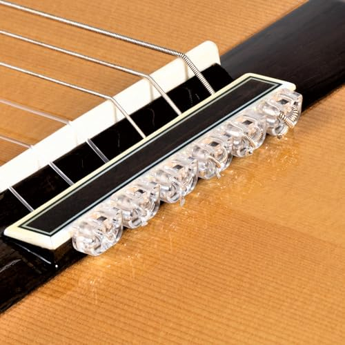 Alba Guitar Beads Klassikgitarre Flamenco Akustikgitarre Kunststoffperlen in transparent für Nylonsaiten