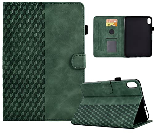 Vkooer Hülle für Lenovo Tab P11 (2nd Gen)/ Pad Plus 2023 (11,5 Zoll) Schutzhülle TB350FU / TB350XU PU Leder Flip Ständer Cover Case Würfel, Lenovo Tab P11 Gen 2 Tablet Taschen, Dunkelgrün