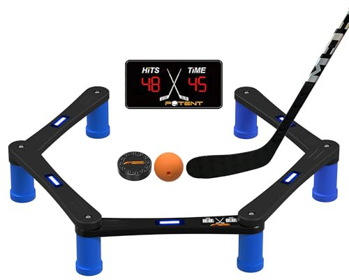 Potent Hockey Digital Stickhandling Trainer – Interaktives Eishockey Training für Puckkontrolle & Reaktionszeit – Tragbar, robust & langlebig – Vielseitiges Trainingstool