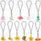 BEEFLYING 11 stücke Harz Ozean Tier Telefon Gurt Charms Anhänger Dekoration Kawaii Handy Tasche Charms