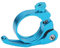 34.9mm Seat Clamp, Quick Release SeatPost Clamp Aluminum Alloy for MTB Bike for Casual Bike for Road Bike (Blue)
