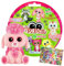STRONCARD Bundle mit Blue Ocean Glubschis Sammelfigur Glück Serie 3 - Glubschi Glitzer - Figur Mookie - Exklusive Geburtstagskarte