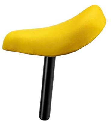 Harilla Fahrradsattel Kinder, Kindersattel Fahrrad mit Sattelstütze 22 mm Fahrradsattel Ersatzteile für 12 14 Zoll, Kinderfahrrad Sattel für Mädchen und Junge, Sattel Kinder weich bequem, Gelb