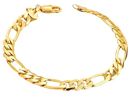 szvbofueck Platinums X 8MM oder Armband für Männer (22CM Armbänder Männer Schmuck (Gold, One Size)