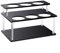 Yhenlovtt Transparenter Acryl-Kaffeesirup-Organizer, 2 Etagen, Flaschenhalter, Ständer, Display für Küche, Theke, Bar, Restaurant, Kaffeestation (schwarz)