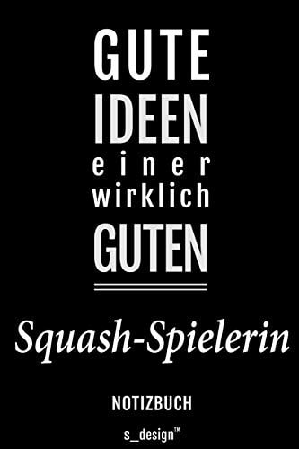 Notizbuch für Squash Spieler / Squash-Spielerin: Originelle Geschenk-Idee [120 Seiten liniertes blanko Papier]