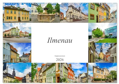 Ilmenau Impressionen (Wandkalender 2026 DIN A2 quer), CALVENDO Monatskalender: Wunderschöne Bilder der Stadt Ilmenau (CALVENDO Orte)