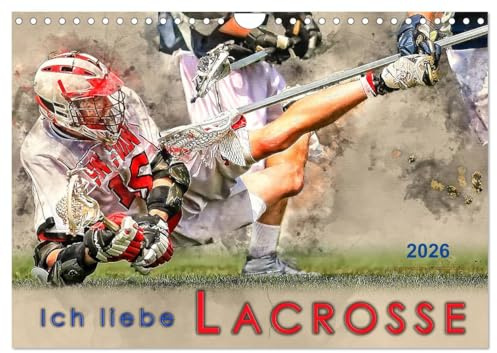 Ich liebe Lacrosse (Wandkalender 2026 DIN A4 quer), CALVENDO Monatskalender: Kanadischer Nationalsport mit vielen Fans in Europa. (CALVENDO Sport)