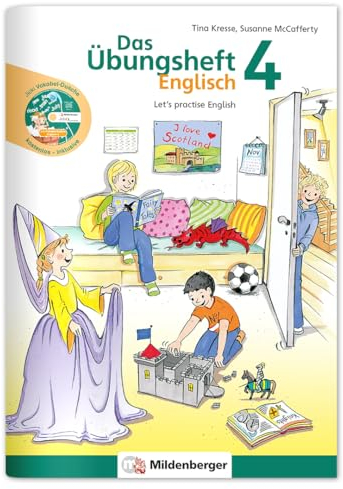 Das Übungsheft Englisch 4: Let’s practise English mit Audio-CD „Jicki Vokabel-Dusche 4“
