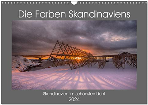Die Farben Skandinaviens (Wandkalender 2024 DIN A3 quer), CALVENDO Monatskalender: Eindrucksvolle Lichtstimmungen Skandinaviens (CALVENDO Natur)