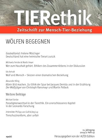 TIERethik: Zeitschrift zur Mensch-Tier-Beziehung