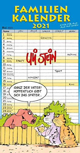 Uli Stein – Familienkalender 2021: Familienplaner mit 5 Spalten