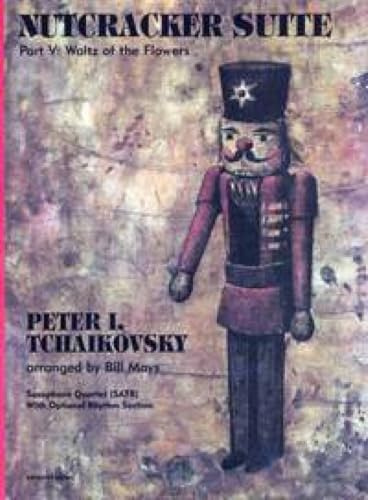 Nutcracker Suite: Part V: Waltz of the Flowers. 4 saxophones (SATBar); piano, bass, percussion ad lib. Partition et parties.