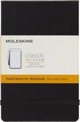 Moleskine S05483 Reporter-Notizblock Pocket, Hardcover, liniert, schwarz