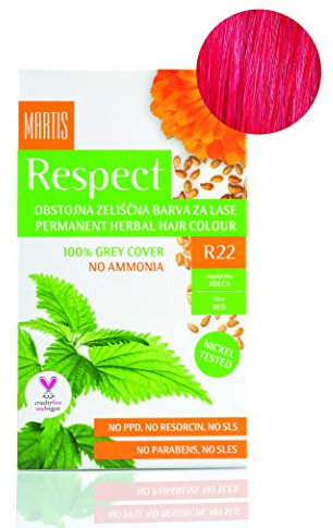 Haarfarbe Martis Respect “Ammonia-Free” Hair Color * FIRE RED – No. 22