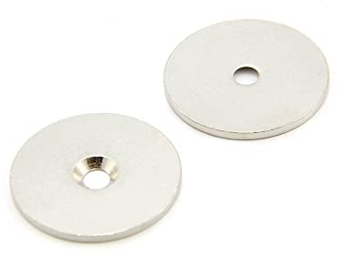 Counterunk Steel Disc Für Die Verwendung von Magneten, Hängegrafiken Oder Notizenboards - 32mm Durchmesser x 2mm Dickes x 4mm Loch - Pack von 10