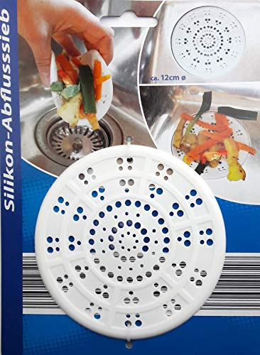 Abflußsieb Silikon Ø 118 mm 1 Stück Ablaufsieb Haarsieb Abfluss Abfluß Sieb