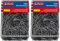 Herlitz Brief-, Aktenklammer 32mm verzinkt 1.000er Transparentbox (2 Packungen)