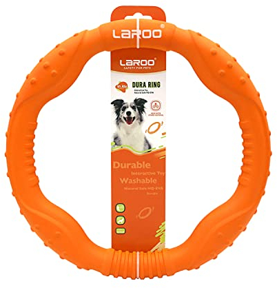 LaRoo Hund Frisbee Hundefitness Ring,Wasserspielzeug Unzerstörbare Float Hunde Disc Flugscheibe Spielzeug,Sommer Pet Training für Mittel Große und kleine Hunde