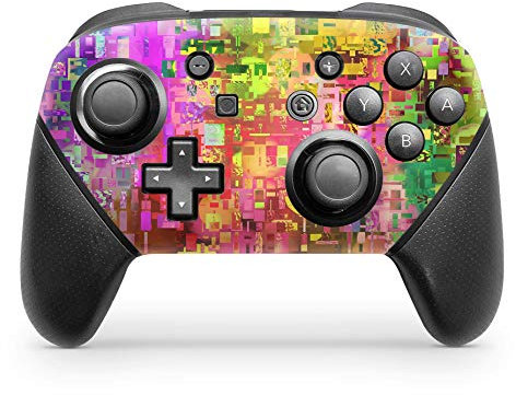 Skins4u Vinyl Schutz-Folie Skin für Nintendo Switch Pro Controller Aufkleber Sticker Abstract