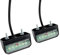 Yuanjoy 2 Pack 12V 24V LED Kennzeichenbeleuchtung Anhänger Kennzeichenleuchte, KFZ Wasserdicht Nummernschildbeleuchtung für PKW, LKW, Traktor, Wohnwagen