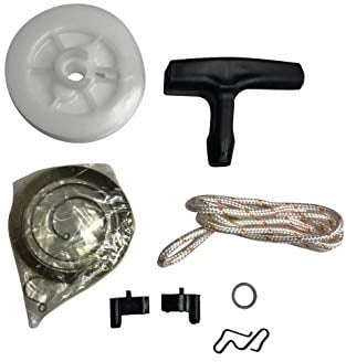ENGINERUN Chainsaw Recoil Pull Starter Repair Kit – Including Rewind Spring Pulley Rotor Pull Cord Pawl Handle Compatible with Stihl 029 MS360 MS340 036 MS440 MS460 Pro 034 Replaces OEM 1129 190 0601