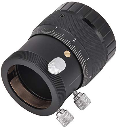 Focaliseur Double hélicoïdal porte oculaire hélicoïdal focaliseur Double hélicoïdal de Haute précision de 1,25 Pouces, Course de Mise au Point 10 mm Oculaires