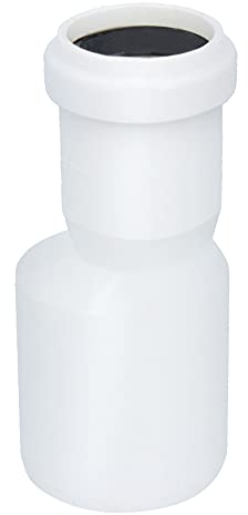 HT Übergangsrohr Ø DN 50/32 mm Weiß | PP Lang Reduzierung Muffe HT Reduktion Rohrreduzierung Reduzierstück | Kanalrohrsystem Abwasserrohr Heißwasser/Chemische Beständigkeit | Abwasser Installation